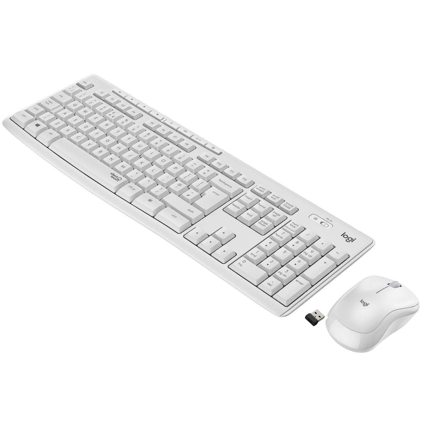 Logitech MK295 Silent Wireless Combo - AZERTY Frans - Wit