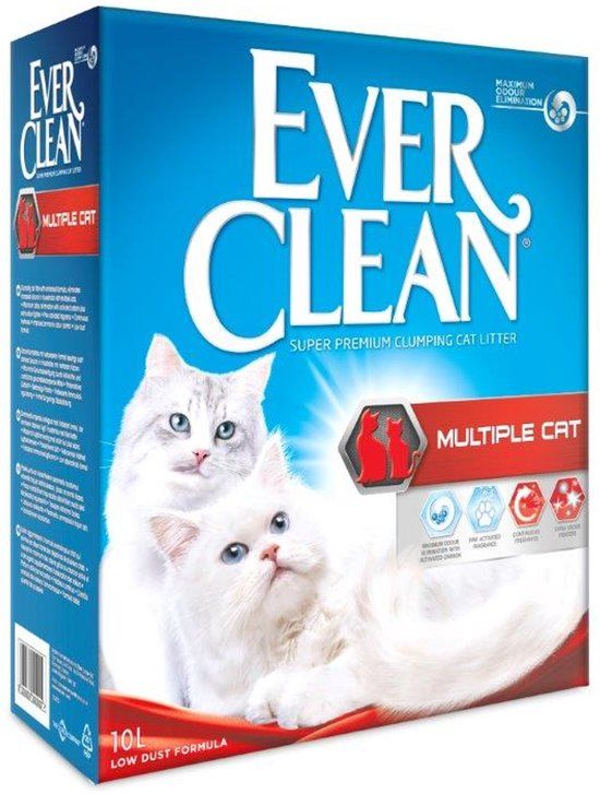 Ever Clean Kattenbakvulling voor meerdere katten, geparfumeerd, 10L