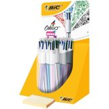 BIC balpen 4 Colours Shine display met 20 stuks - 3086129021284