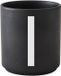 Design Letters Tasse noir - I