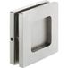 Häfele Poignée coquille pour porte en verre H8510 acier inoxydable mat