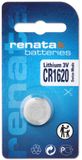 Renata CR1620 Lithium Knoopcel Batterij 1 Stuk