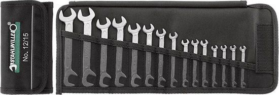 STAHLWILLE 12/15 PC Dubbele steeksleutelset 15-delig (3,2-14 mm)