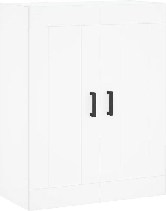 vidaXL Wandkast - 69,5x34x90 cm - Bewerkt Hout - Wit