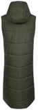 Dare 2B DWB324 Donsjack zonder mouwen voor dames, donker kaki, maat 34