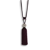 Riva Paoletti Crystal Ball Damson Tie Backs, Polyester, Paars, One Size