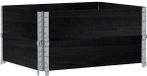 vidaXL Plantenbak 80x60 cm massief grenenhout zwart