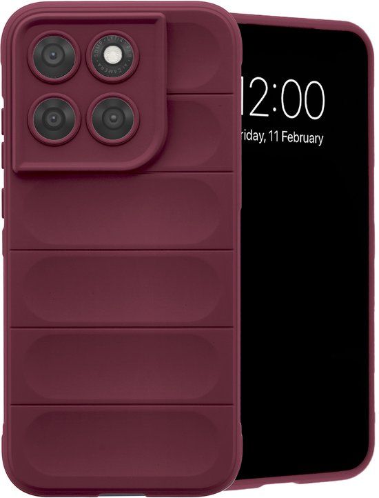 imoshion EasyGrip Backcover - Motorola Moto G77 - Aubergine