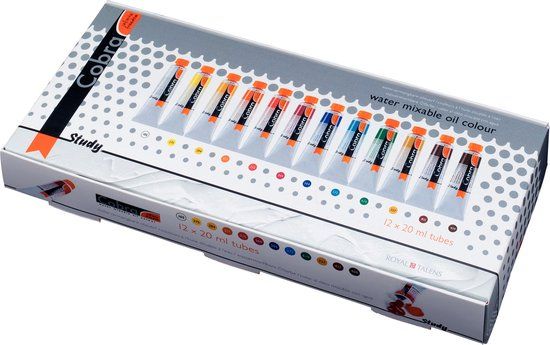 Cobra Study Olieverf Set - 12 x 20 ml - Verschillende Kleuren