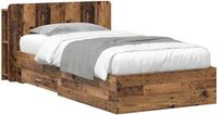 vidaXL Bedframe met opslag Oud hout 80 x 200 cm Bewerkt hout