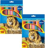 Centrum Kleurpotloden set - multi kleuren - 36x stuks