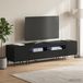 Maison Exclusive - Zwolle LED TV stand set of 3 black engineered wood