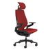 Steelcase Gesture Ergonomische kantoor- en gamingstoel met verstelbare lendensteun en armleuningen, ademende 3D Microknit scarlet rugleuning en comfortabele stoffering in rode stof met hoofdsteun