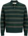 Jack & Jones Gebreide polo Gestreept Lange mouw Katoen Herfst/Winter Mannen M Pine Grove