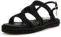Guess Damessandalen Kalore Zwart Synthetisch Platte Sandalen Maat 38