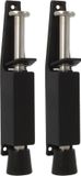 Amig Arrêt de porte / Verrou de porte - 2x - 165 x 30mm - 45mm Course - Commande au pied - Noir