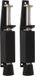 Amig Arrêt de porte / Verrou de porte - 2x - 165 x 30mm - 45mm Course - Commande au pied - Noir