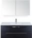 BES LED Seville Badmeubelset 120 cm - 2 Laden Black Oak - Wastafel Enjoy Enkel met Spiegelkast