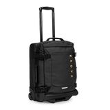 KADVA Lazio Reiskoffer met wieltjes, 42-102 liter, cabinebagage, Soft Shell met 2 wielen, telescopisch frame, zwart, 44 l, koffer