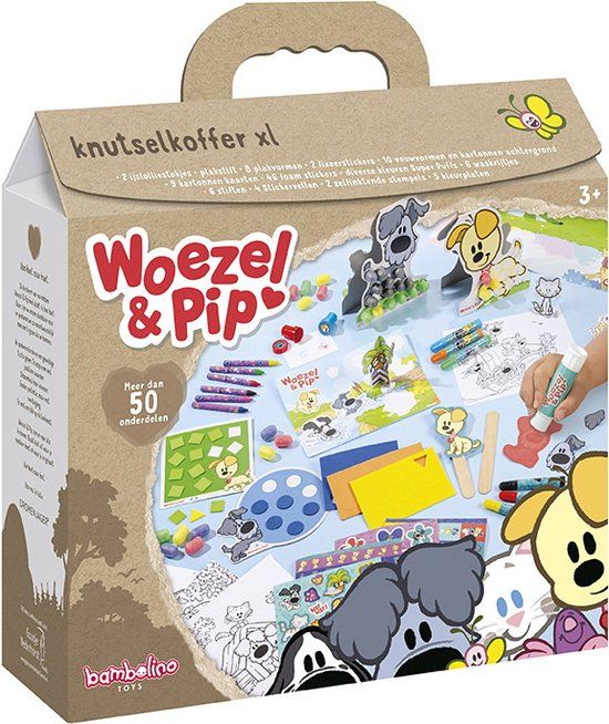 Bambolino Toys Woezel & Pip XL Knutselkoffer - Knutselpakket voor Kinderen