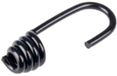 Boni-Shop Expanderhaak - Spiraalhaak met kunststof ommanteling voor elastische koorden van 10 mm - Noir