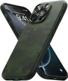 Ringke Onyx | Hoesje Geschikt voor Apple iPhone 16 Pro Max | Back Cover Flexibel TPU | Militaire Standaard | Camo Groen