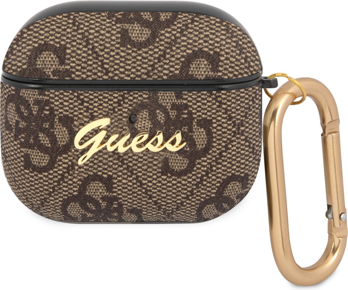 Guess AirPods 3 hoesje - 4G Script - Bruin