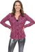 Wilbers Party Blouse Panter Roze - Maat XL