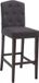 OutdoorMatch Tabouret Abdullah - Gris/Brun - Aspect Ancien - Dossier - Repose-pieds - Assise Rembourrée