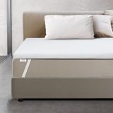 The White Stone Matras van traagschuim, 75 x 200 cm, matrascorrectie 6 cm, matrasvulling met afneembare overtrek, antibacterieel en schimmelwerend