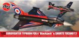 Airfix Modelbouwpakket Vliegtuigen - 40003 Eurofighter Typhoon FGR.4 Blackjack - Shorts Tucano T.1 - Britse Militaire Vliegtuigen Plastic - 1:72 - Modelbouw