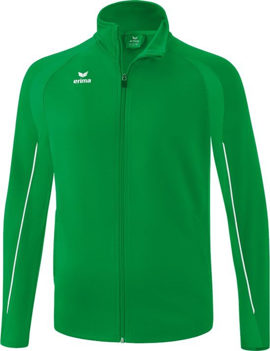 Erima Liga Star Polyester Trainingsjack Kind Smaragd-Wit Maat 140