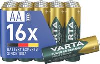 VARTA Batterijen AA, oplaadbaar, 16 stuks, Power on Demand, 2100 mAh