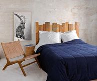 LINDER Sprei, Vercors, marineblauw, 230 x 250 cm