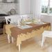 Bonamaison Tafelkleed, Anti-Mold, Sneldrogend, Waterdicht, 100% Polyester Tafellaken, Bruine tinten, 140 x 160 Cm