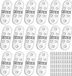 Merkloos / Sans marque Dailygoods Klapscharnieren 180° - 16 Stuks - Zink