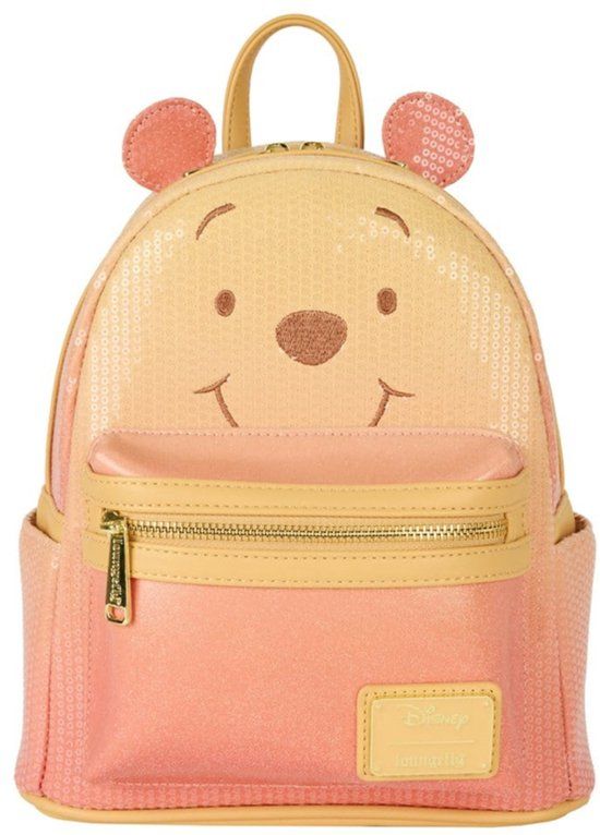 Loungefly Winnie the Pooh Mini Backpack Sequin Glitter