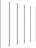 vidaXL Kamerscherm met 5 panelen, 250 x 220 cm, stof, wit