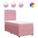 Maison Exclusive - Sommier à lattes de lit et matelas rose 80x200 cm velours