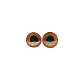 Rayher Dierlijke ogen van glas, 6 ogen voor pluche om te naaien, ø10 mm, bruin, 8904205