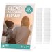 Fotolijsten voor fotocabines - 5x7 inch helder acryldisplay, schuin rug verticale staande plastic afbeelding of displaybordhouder met inzetstukken - 12 stuks