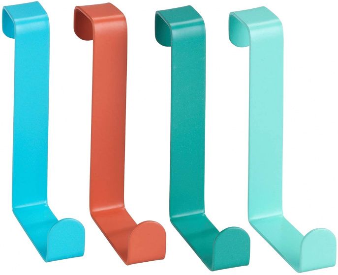 WENKO Set Wandhaken 7,6 cm Staal 4 Stuks Multicolor