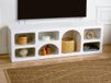 Vente-unique Asir - Troosten - Atlantische den - 100% met melamine gecoat spaanplaat - 61 x 171 x 13 cm