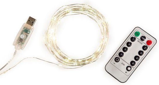 Kikkerland Fairy Lights Met Afstandsbediening (10 Meter)