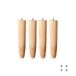 Cortassa Set van 4 poten voor lattenbodem, poten, universeel, van beukenhout (32 cm), bruin