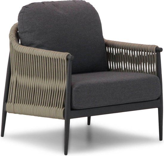 Coco Lucia/Rimini 5-delige stoel-bank loungeset - Wicker - Taupe-naturel-bruin