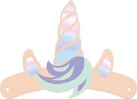 Folat Unicorn en Rainbows Hoedjes | 6 stuks