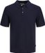 Jack & Jones Heren Polo SS Sandri Knit Polo Blauw Maat M
