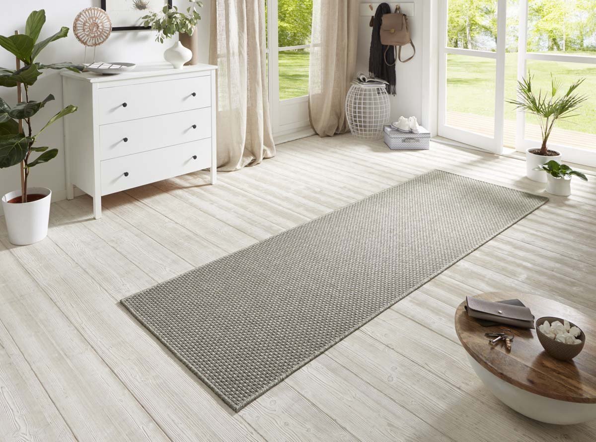 BT Carpet Loper sisal-look binnen & buiten Nature - lichtgrijs 80x150 cm