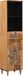 Maison Exclusive Armoire de salle de bain exclusive - Bois massif de mangue, finition naturelle, dimensions : 38 x 33 x 160 cm